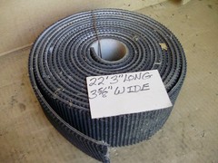 Conveyor Belts, Incline, Textured, Rubber, 3-5/8in to 5-1/2in Widths