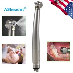 Askeadnt Dental LED E-generator Fiber High Speed Handpiece Air Turbine 4 Holes