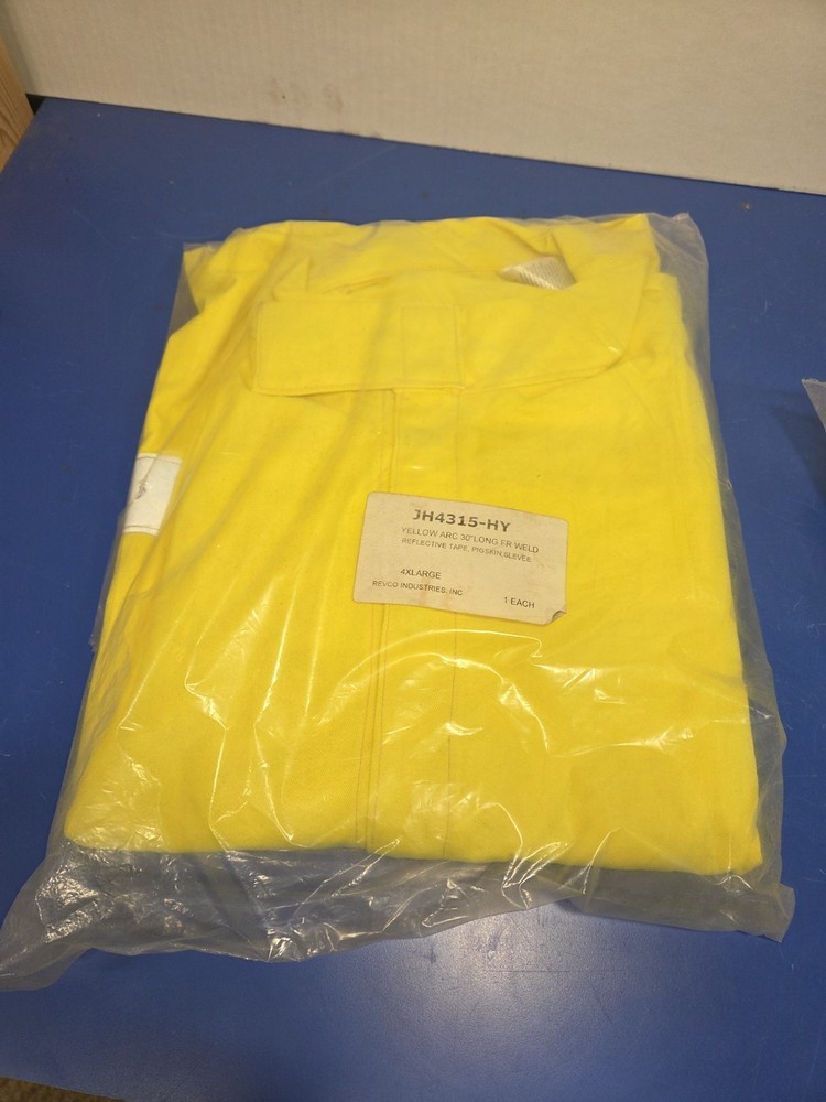 NOS JH4315-HY Yellow ARC 30″ PIGSKIN Sleeve 4XL Revco Welding