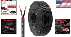 14 Gauge 2 Conductor Electrical Wire, 14 AWG 2.08mm PVC Cord, 12V/24V DC Low …