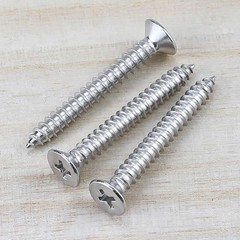#4 x 7/8″ (100 pcs) Flat Head Sheet Metal Screws, 304 Stainless Steel (18-8), Ph