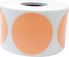 Circle Dot Stickers | 1.5″ inches Round – 500 Pack | Pick One Color