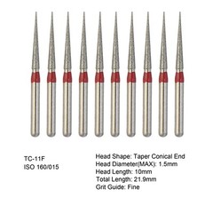 Dental Burs Diamond FG High Speed Round End Taper Ball Football Cylind