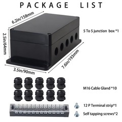 Watertight Junction Box IP67 Waterproof Electrical Project Box with 12P 15A B