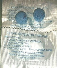 Leak Detecting Dye Tablets for Toilet Tanks 20 packs (40 tablets in total)