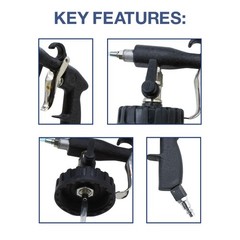 High Pressure Car Cleaning Tornado Air Gun Kit with 1L Foam Bottle 26514