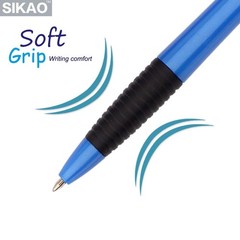 Sikao Pens Bulk, 60 Pack Gripped Slimster 1 Count (Pack of 60), Mixed colors