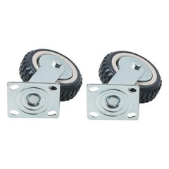 4 Pcs 6 Inch Swivel Caster Wheels Heavy Duty Inclined Fixed Wheel With Brake