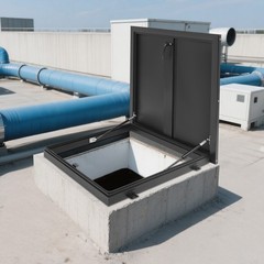 Roof Access Hatch Square Skylight Security Door for Residential Commercial Build