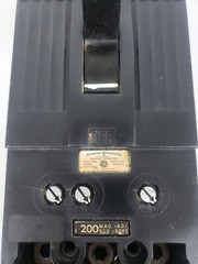 General Electric TFJ236200 200A 3P 600V Circuit Breaker Damaged Label*