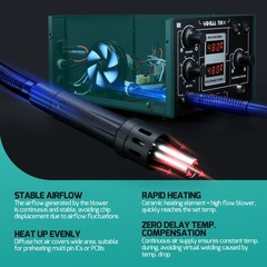 YIHUA 706-II T12 Digital Soldering Station Blower Hot Air Desoldering Rework Kit