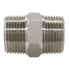 2x NPT Stainless Steel Nipple Male to Male Fittings 1/8″ 1/4 3/8 1/2 3/4 1″ C279