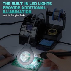 YIHUA 926LED-IV 60W Digital Soldering Station – Green/Black #US