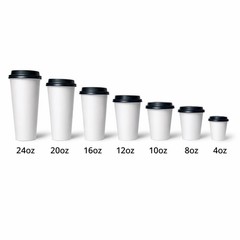Sierra 16oz Paper Hot Cups, 1000 Count Disposable Coffee Cups, 20 Packs of 50