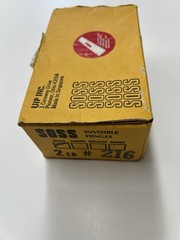 SOSS Invisible Hinges Item 216 New In Original Packaging 2 Each Satin Brass