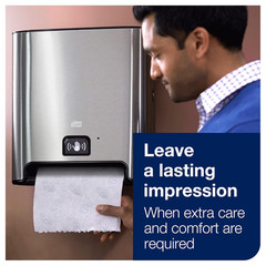 Matic Hand Towel Roll Dispenser with Intuition Sensor, Stainless Steel, Image, H