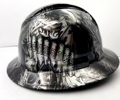 Hard Hat custom hydro dipped , OSHA approved FULL BRIM , IRON MAIDEN EDDIE NEW