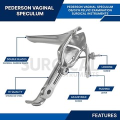 12 Pcs Vaginal Speculum OB/Gynecology Surgical Instruments German Grade