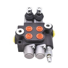 Hydraulic Control Valve Double Acting 2 Spool 3600 PSI 13 GPM SAE Ports