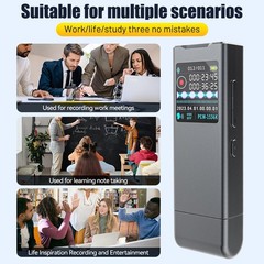 16GB USB Digital Voice Recorder Dictaphone Audio MP3 Sound Mini Recorder Player