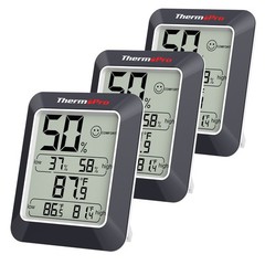 3PCS LCD Digital Indoor Hygrometer Thermometer Temperature Humidity Monitor