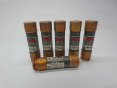 FUSETRON FRN-R-60 FUSE BLACK LOT OF 6 NSNP