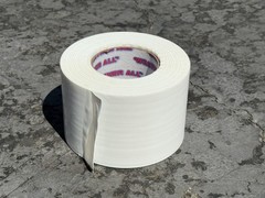 White Vapor Barrier Tape – 4″ x 60 Yd, 9 Mil Polyethylene – USA Made – Sandbaggy
