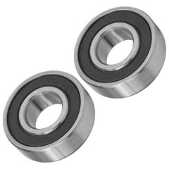 Caltric 6204-2RS 6204-2RDQE6 Side Rubber Sealed Ball Bearings 20x47x14 mm
