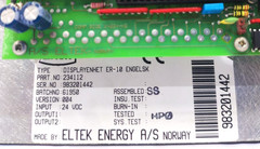 ELTEK ENERGY DISPLAYENHET ER-10 ENGELSK FIRE ALARM INFORMATION 234112 VER: 004
