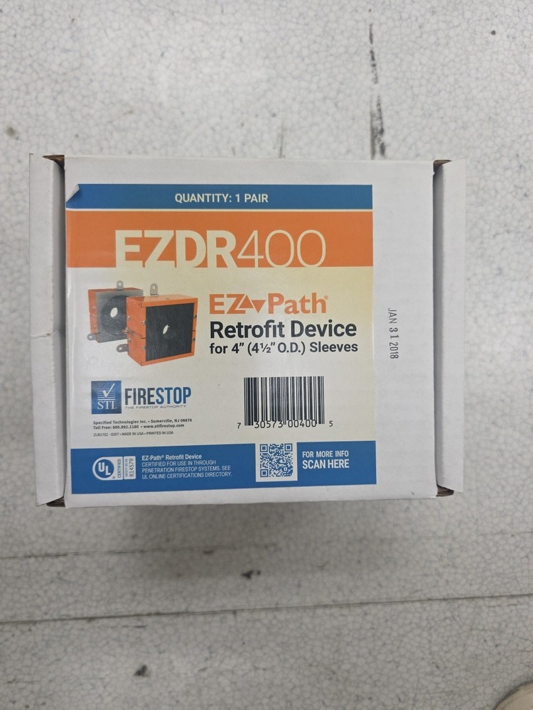 Sti Ezdr400 Fire Barrier Pathway, Orange, 4″