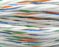 M27500-20RC4U00 20/4 Silver-Coated Copper PTFE Insulated Twisted Quad, 100ft