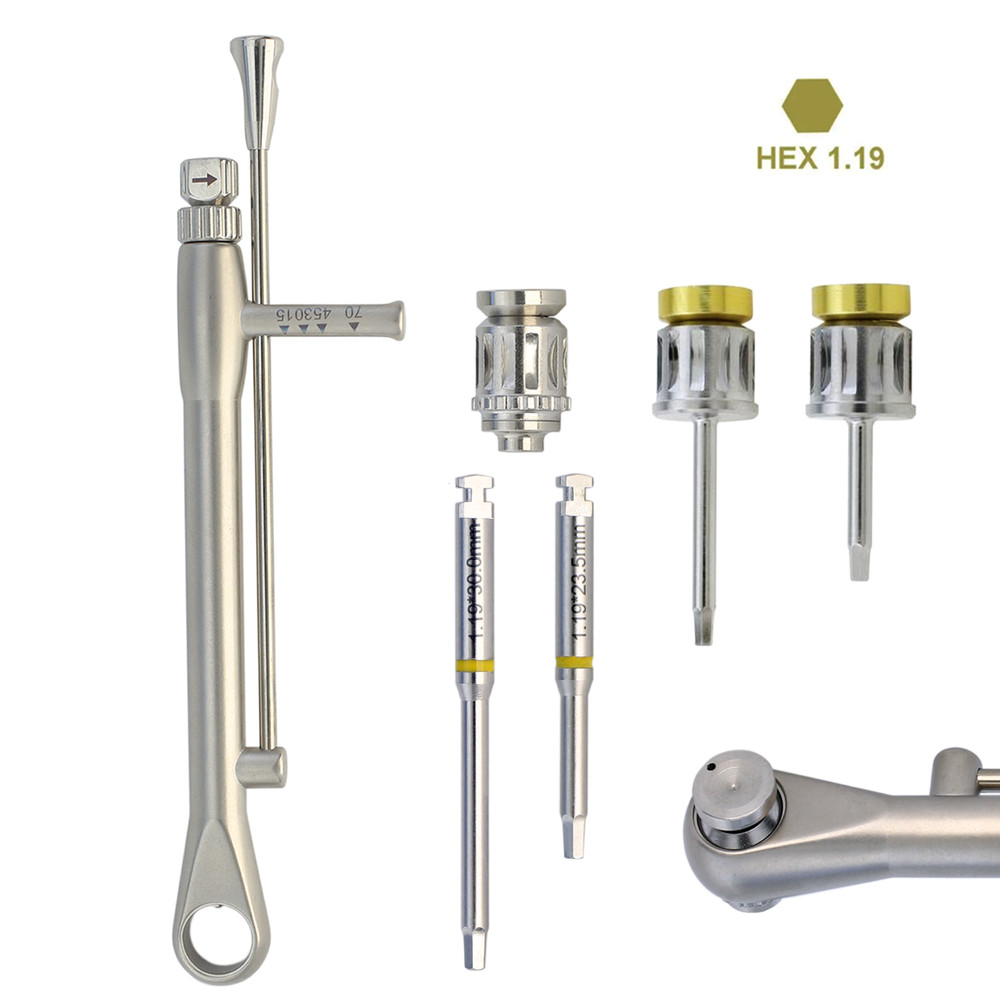 Implant Anthogyr Screwdriver Hex 1.19 Driver Manual Torque Wrench Prosthetic Kit
