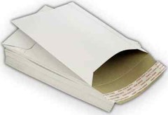 50 EcoSwift 6 X 8 CD/DVD Photo Mailers Keep Flats White Cardboard Self Seal 6×8