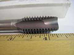 5/8-11 Spiral Point Plug Tap, 3FL, GH3, Powdered Metal HSS, TiCN, OSG 1651504108