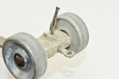 Vintage GOLDBLATT Masonry Bricklayer Skate Wheel Joint Raker Tool Aluminum – 9″