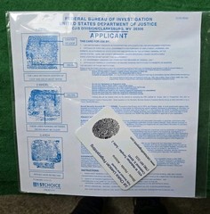 5 Fingerprint Cards FBI Applicant FD-258 1st Choice Livescan Fingerprinting NEW