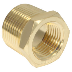 10) 3/4″ MALE X FEMALE 1/2″ NPT PIPE THREAD HEX REDUCER BUSHING -LEAD FREE BRASS