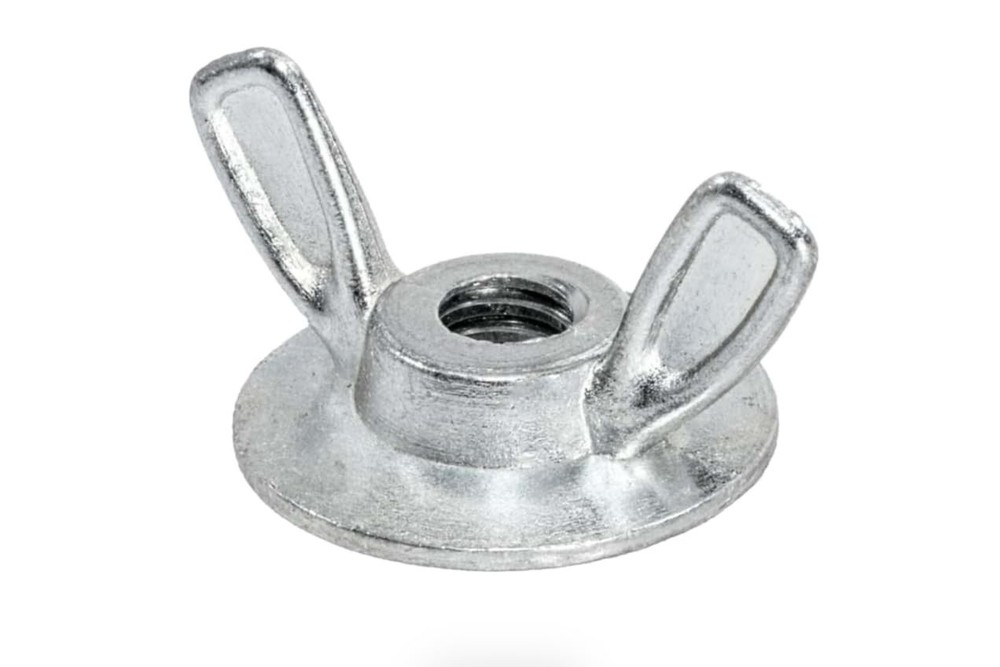 Mighty Fasteners Zinc DieCast Washered Wing Nuts, 1/4″20, 100Pack