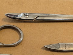 Lot Of 9 Various Dental Curved Crown Scissors – Multiple Brands/Condition