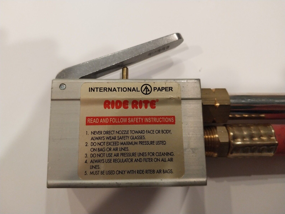 International Paper Ride Rite Milton Analog Bayonet Dunnage Bag Inflator