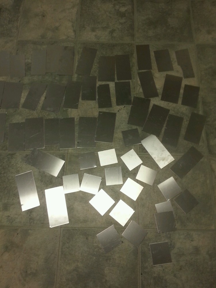 Stainless steel scraps 24 gage Plate random sizes 2 ” to 5 ” TEN PIECE LOT