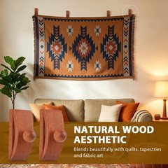 4PCS Quilt Hanger for Wall Display, Blankets, Rugs, Rug Hangers and Tapestrie…