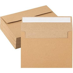 50 Pack Kraft Envelopes 4 X 6 Inch Brown Envelopes,A4 Envelopes, Card Envelopes,