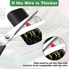 50 pcs Double-Wire Plug-in Connector, Cable Clamp with Locking Buckle, AWG 18-22