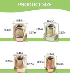 25 Ft. 3/16 OD Copper Nickel Brake Line Tubing Coil and Fitting Kit, 25 Ft of 3/