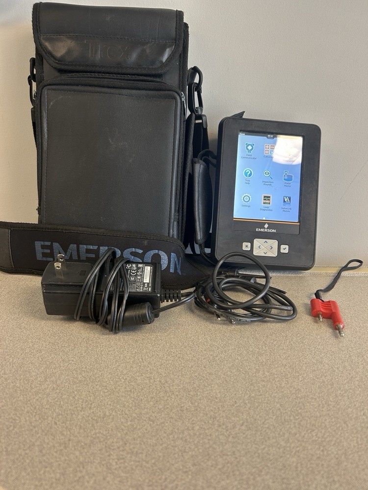 Emerson AMS Trex Device Communicator, Case, Cables and Charger