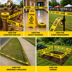 ATERET Premium Yellow Caution Tape I 3 inch x 1000 feet I Harzard Tape w/Bright