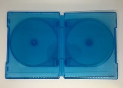 2 Original Scanavo 14mm 6-Disc Blue Blu-Ray DVD Case, AMZ.6DISC.14MM.KRT