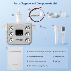 15W Dental 6 LED Lamp Oral Light Lamp For Unit Chair 8-level adjustable