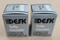 *BRAND NEW* [2] Desk TC-08 Tally Counter w/ Metal Base Counts To 9999 + Warranty
